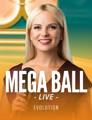 Mega Ball by Evolution, 95.5% RTP, at Kachingo Casino