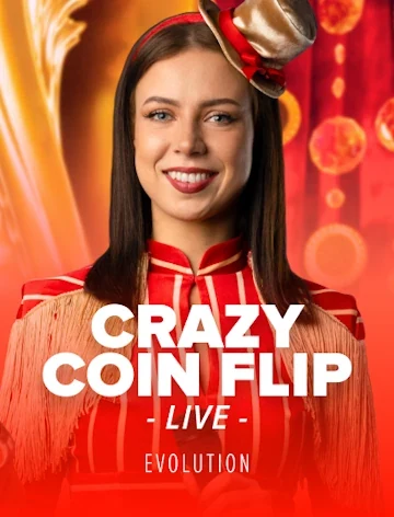 Crazy Coin Flip by Evolution, 96.0% RTP, at Kachingo Casino